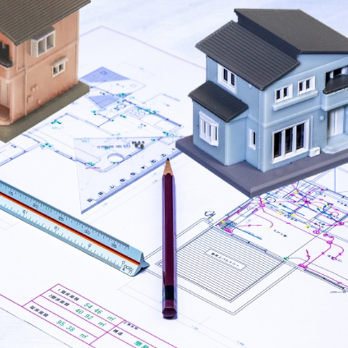 建築図面のイメージ写真
