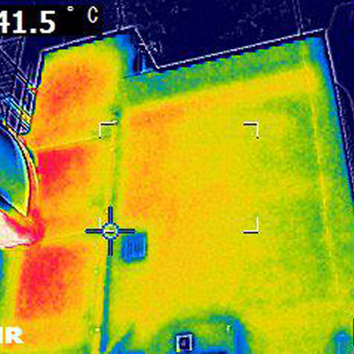 赤外線サーモグラフィーの抽出画像