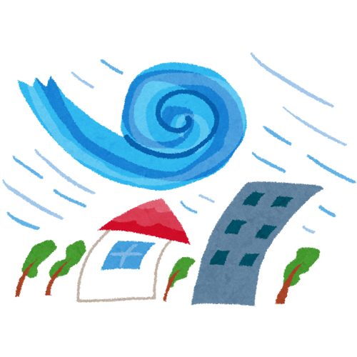 台風のイラスト