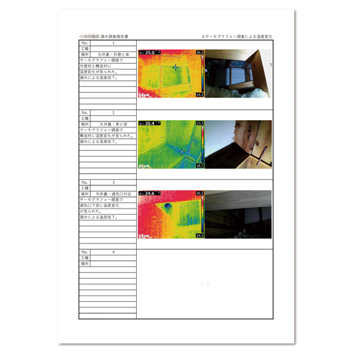 調査報告書の写真