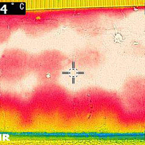 赤外線サーモグラフィーの抽出画像
