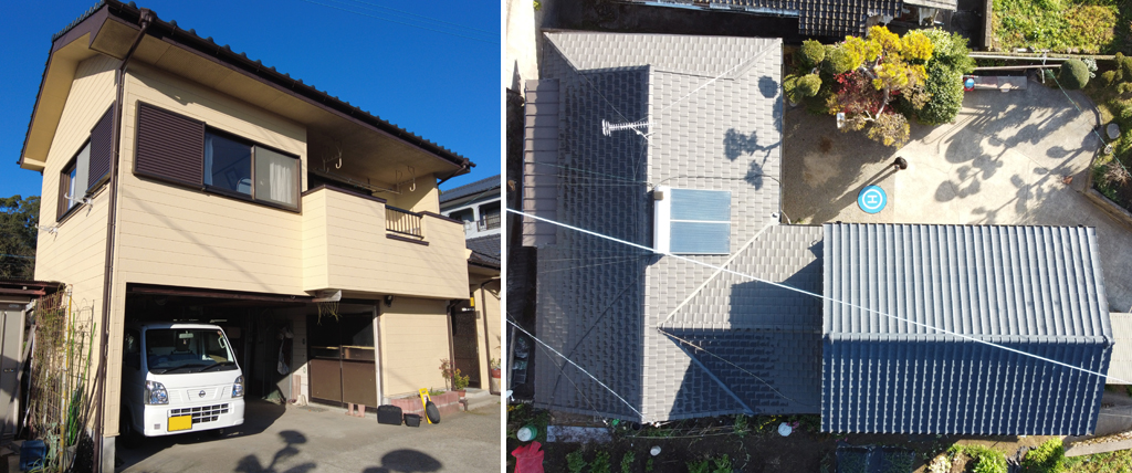 屋根と外壁に定期点検を行った物件