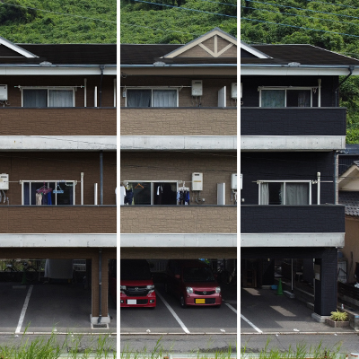塗装シミュレーションを行った建物