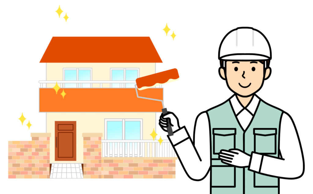 塗装職人のイラスト